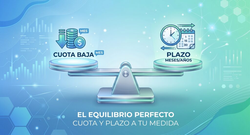 Cuota más baja aunque el préstamo dure más